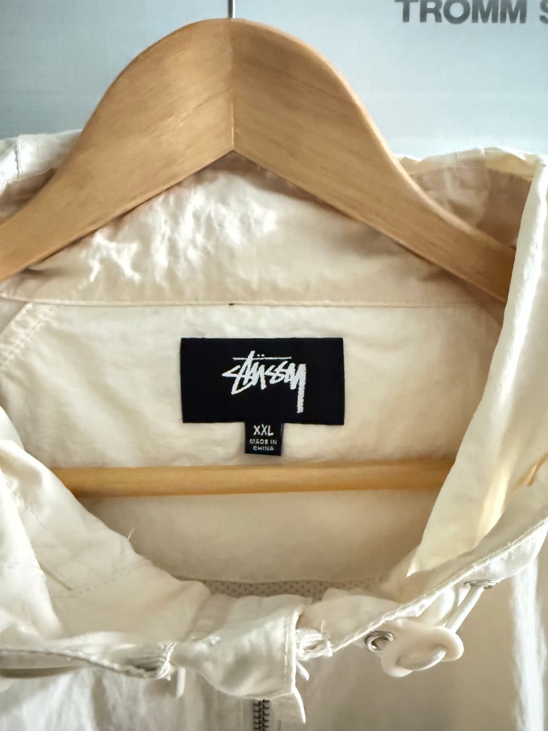 스투시 비치 쉘자켓 본컬러 XXL 상품이미지4