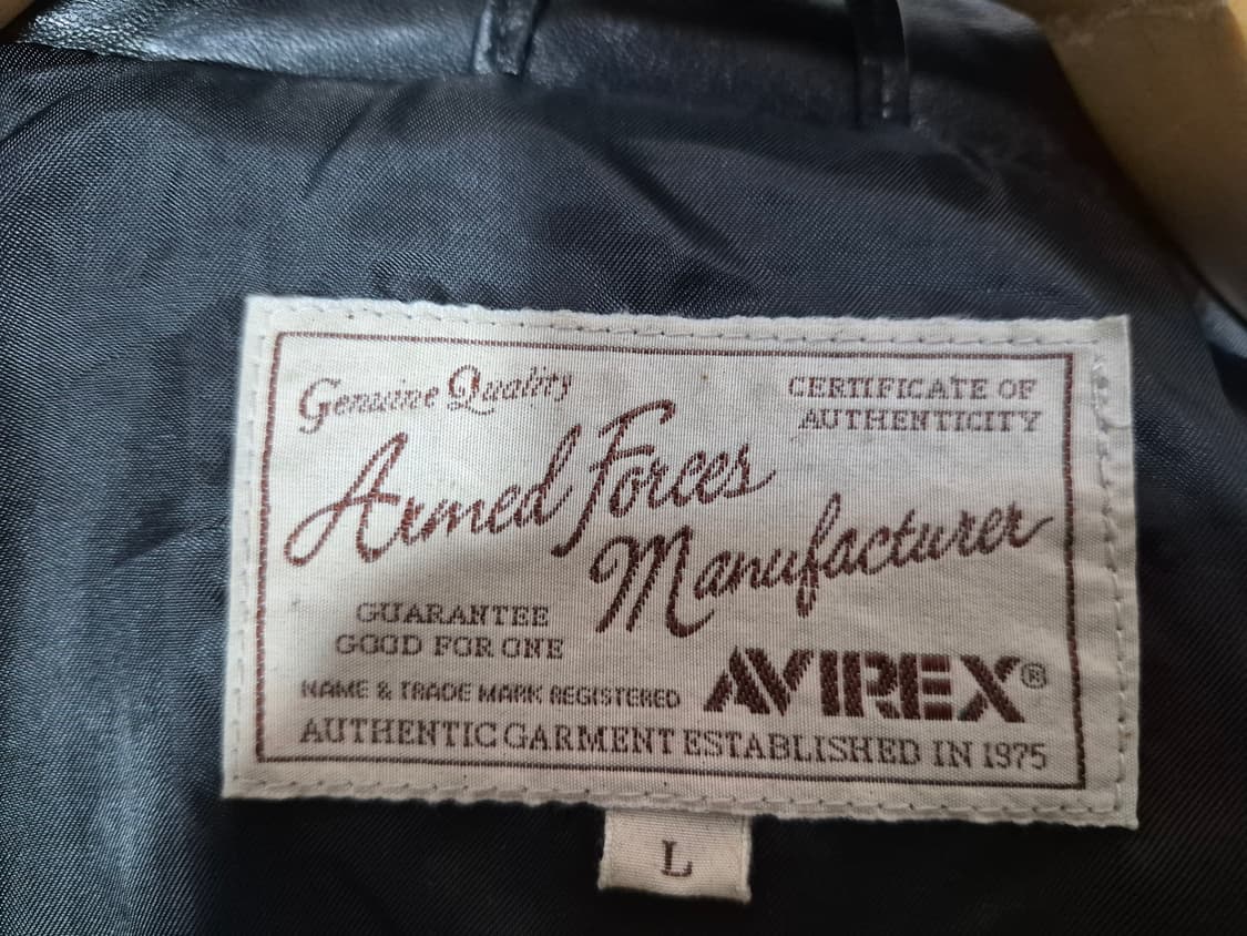 Avirex 아비렉스 가죽라이더자켓( L)(우리95) 상품이미지8