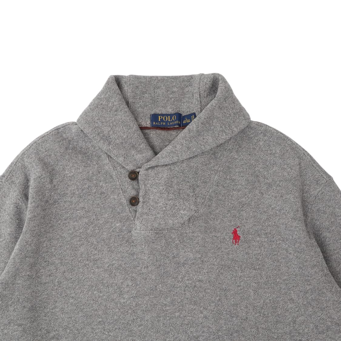 폴로 랄프로렌 그레이 숄카라 니트 스웻셔츠 상품이미지2
