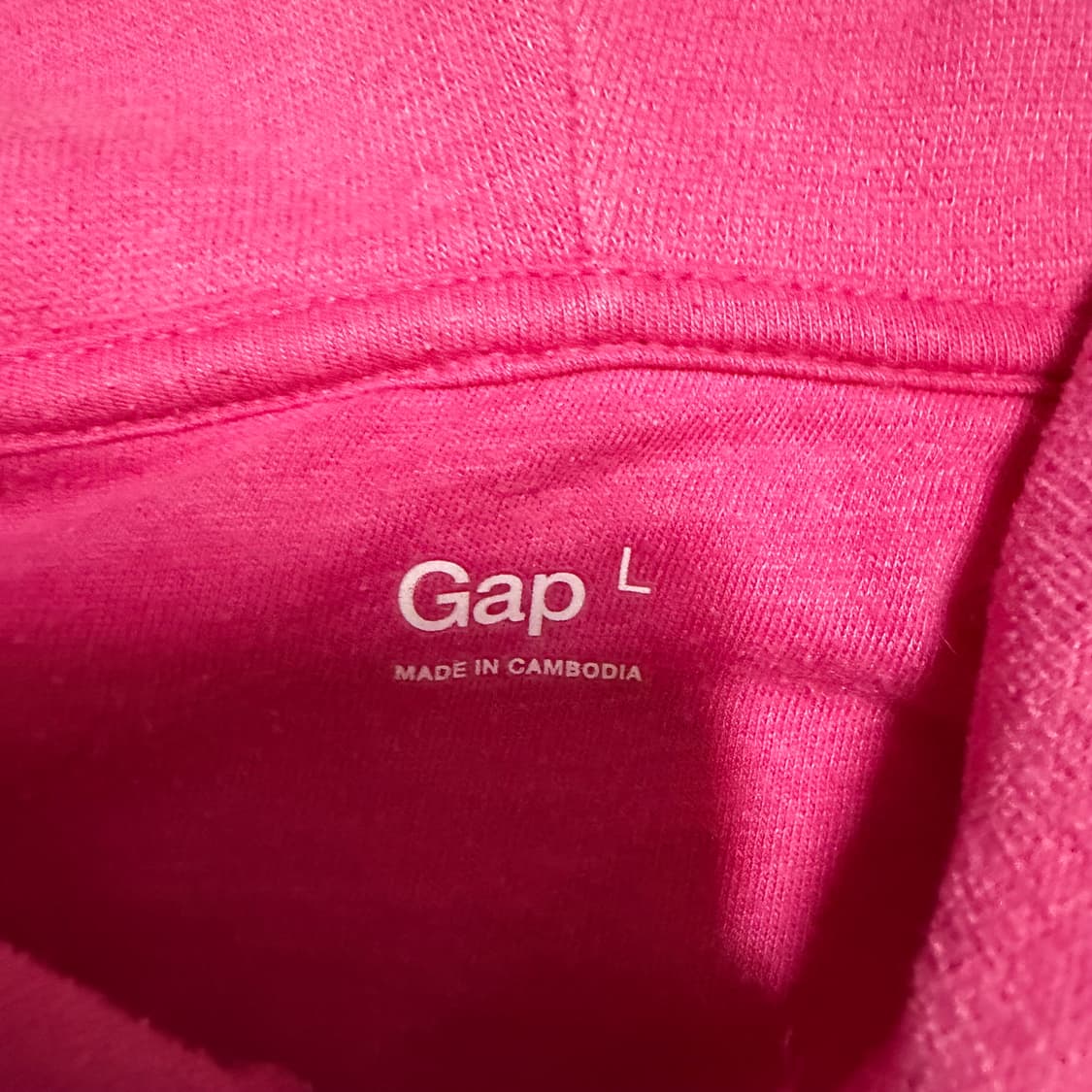 갭 핑크 후드집업 L 상품이미지3