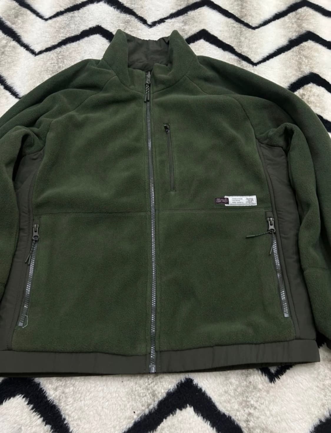 [M]브라운브레스 리버시블 플리스 바람막이/카키 상품이미지4