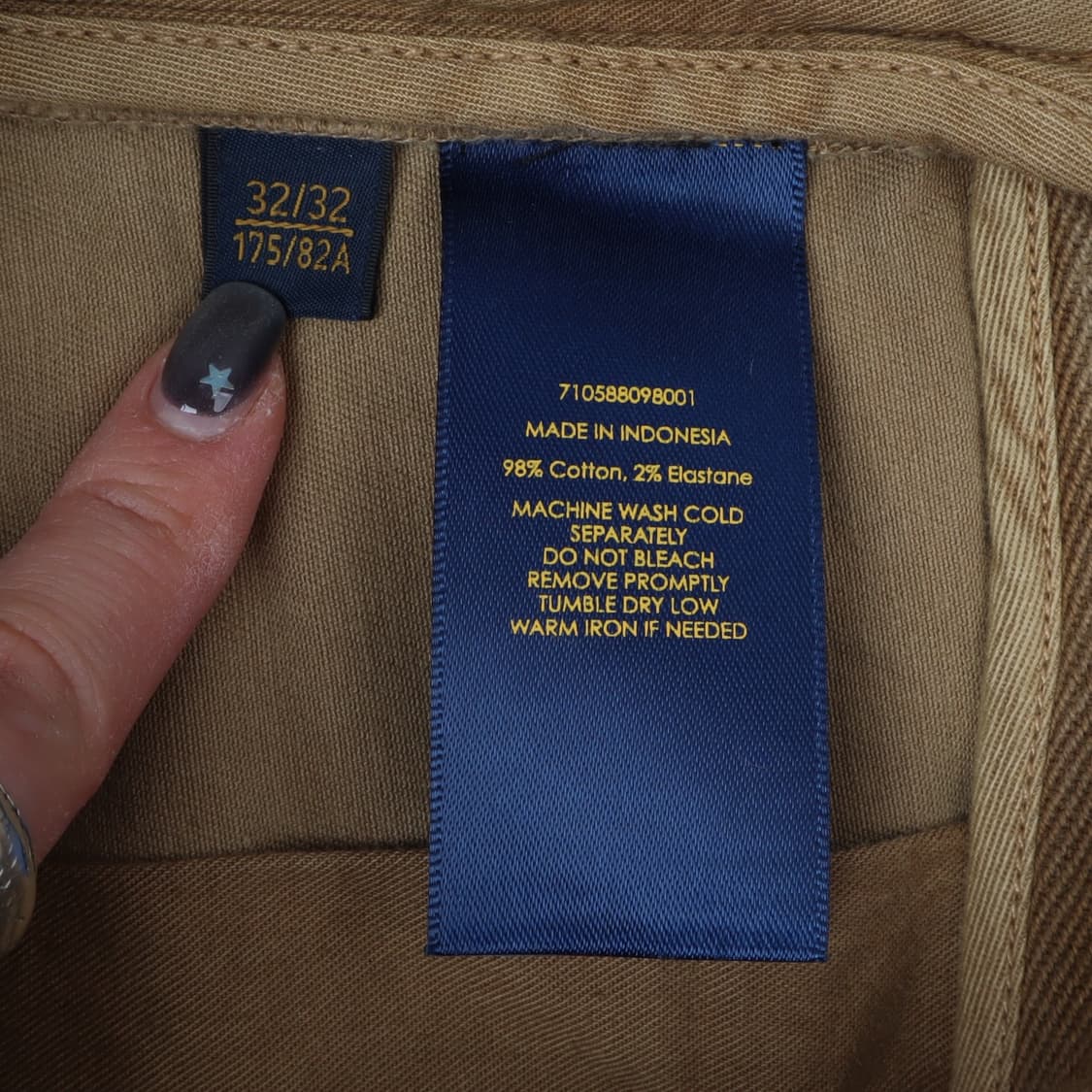 폴로 랄프로렌 카키 슬림핏 카고팬츠 상품이미지8