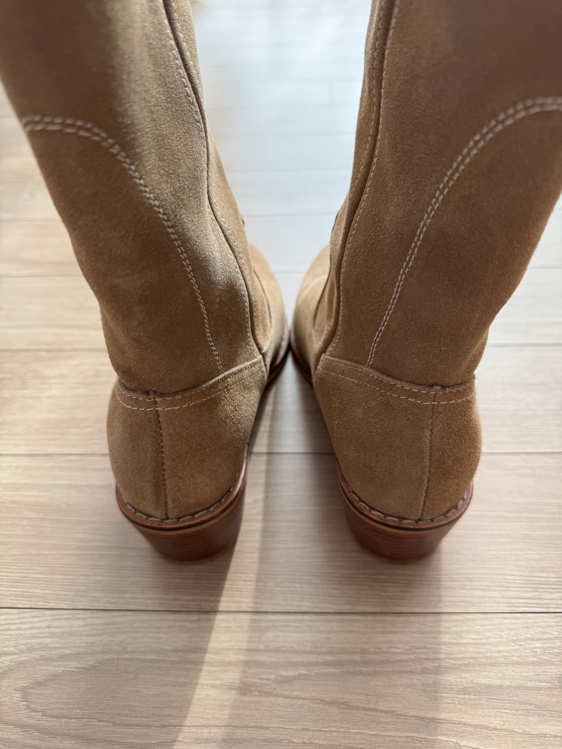 마뗑킴) 웨스턴 미들 부츠 카멜 상품이미지6