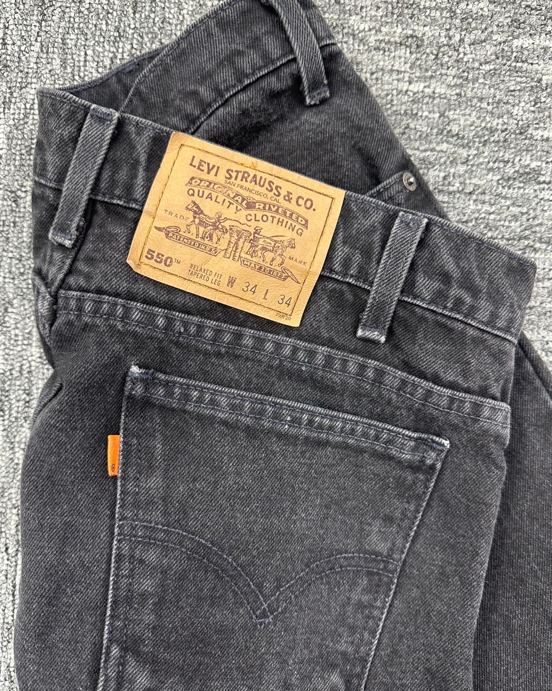 (허단43)90'S 리바이스 550 흑청-M1501 상품이미지1