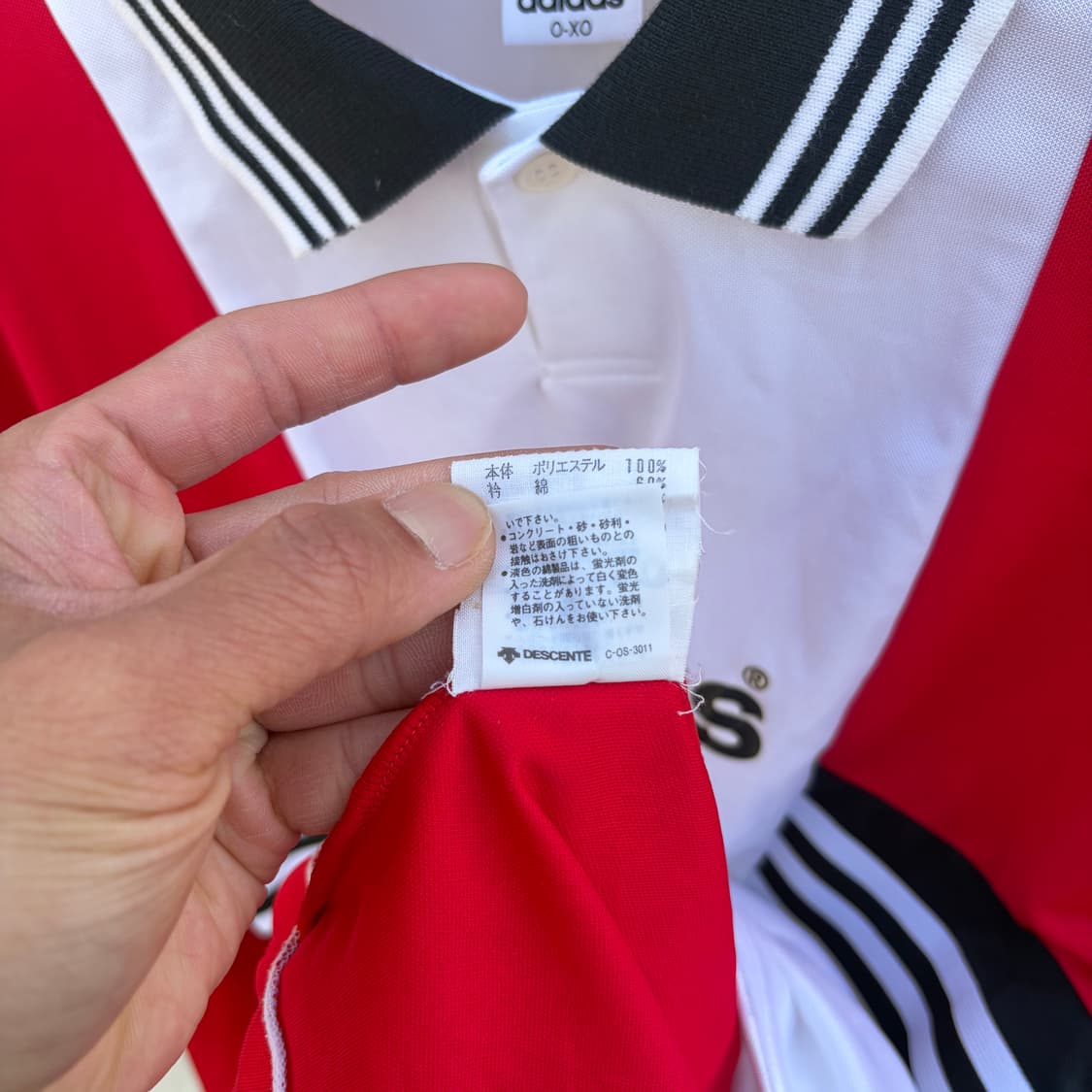 L)일본판 아디다스 X 데상트 90S 올드스쿨 롱슬리브 져지 상품이미지5