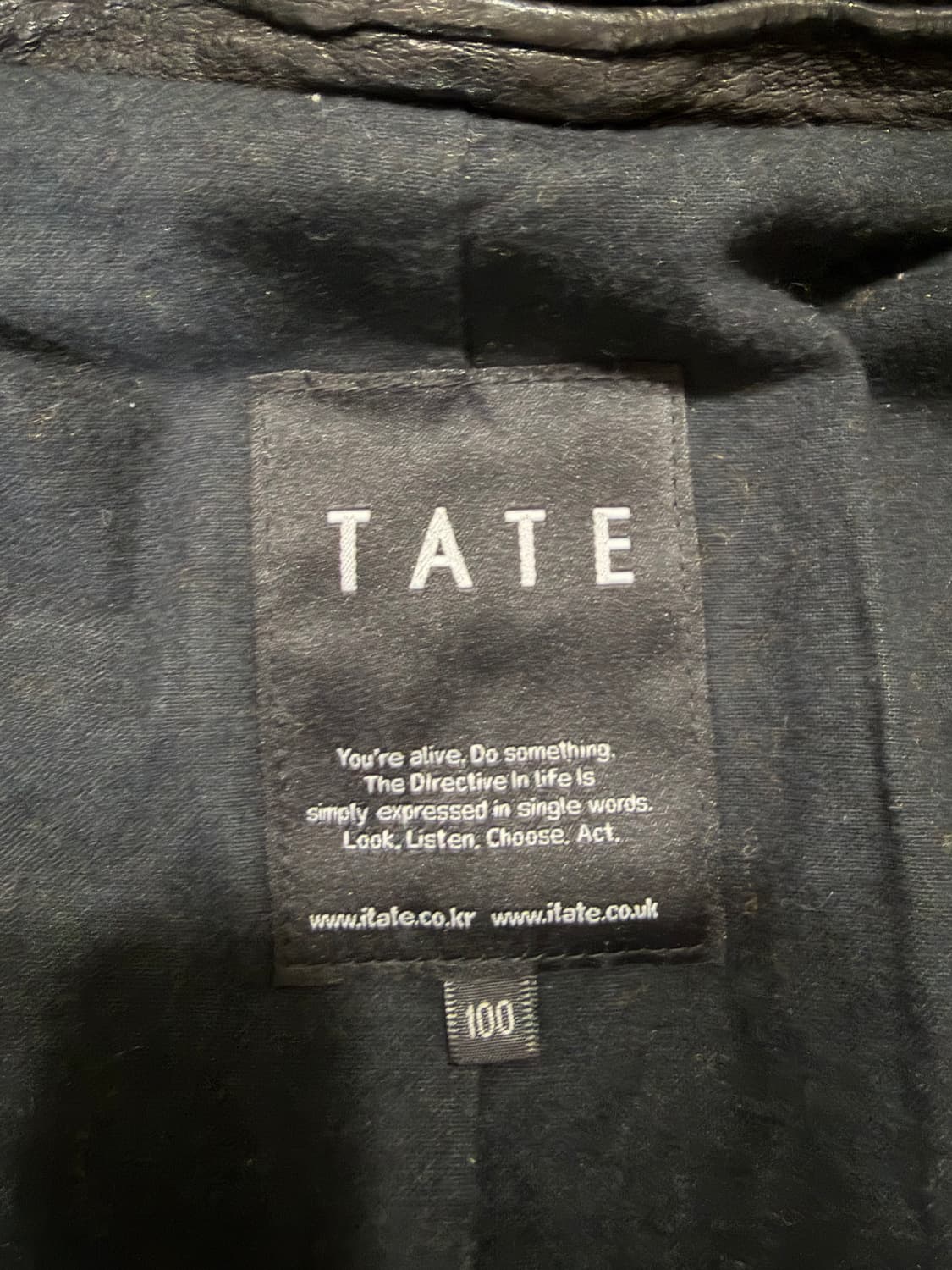 테이트 사선 아티잔 바이커 레더자켓 상품이미지9