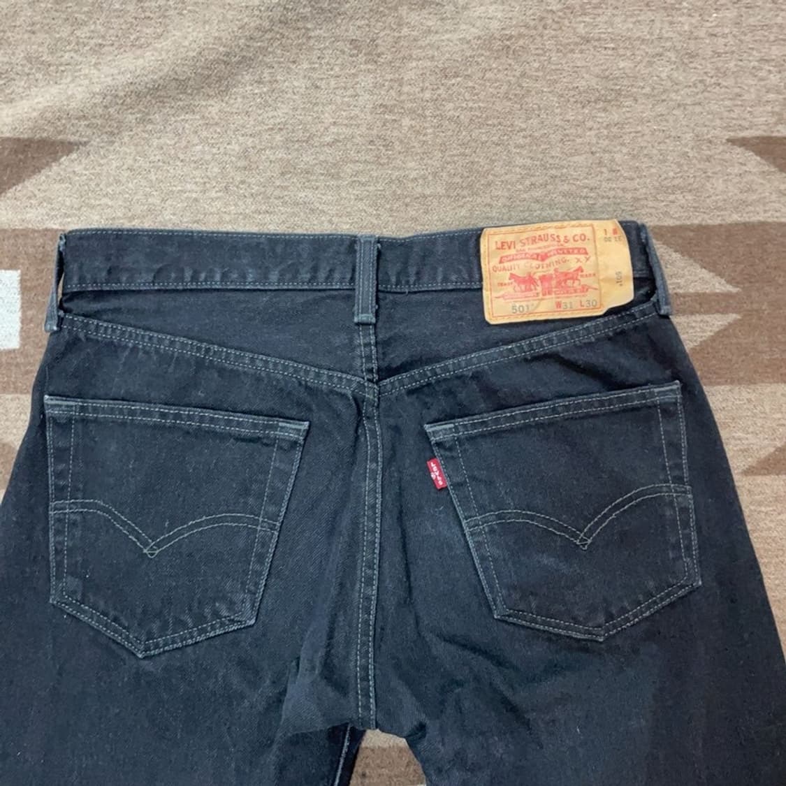 [30인치] 리바이스 501 버튼플라이 블랙진 상품이미지4