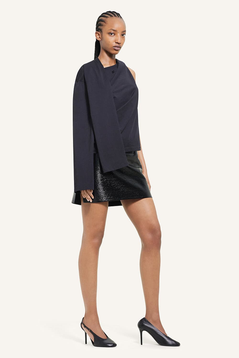 [XS,S]꾸레쥬 오프숄더 티셔츠 상품이미지2