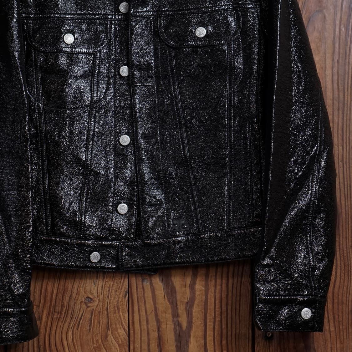 꾸레쥬 바이닐 트러커 자켓 상품이미지5