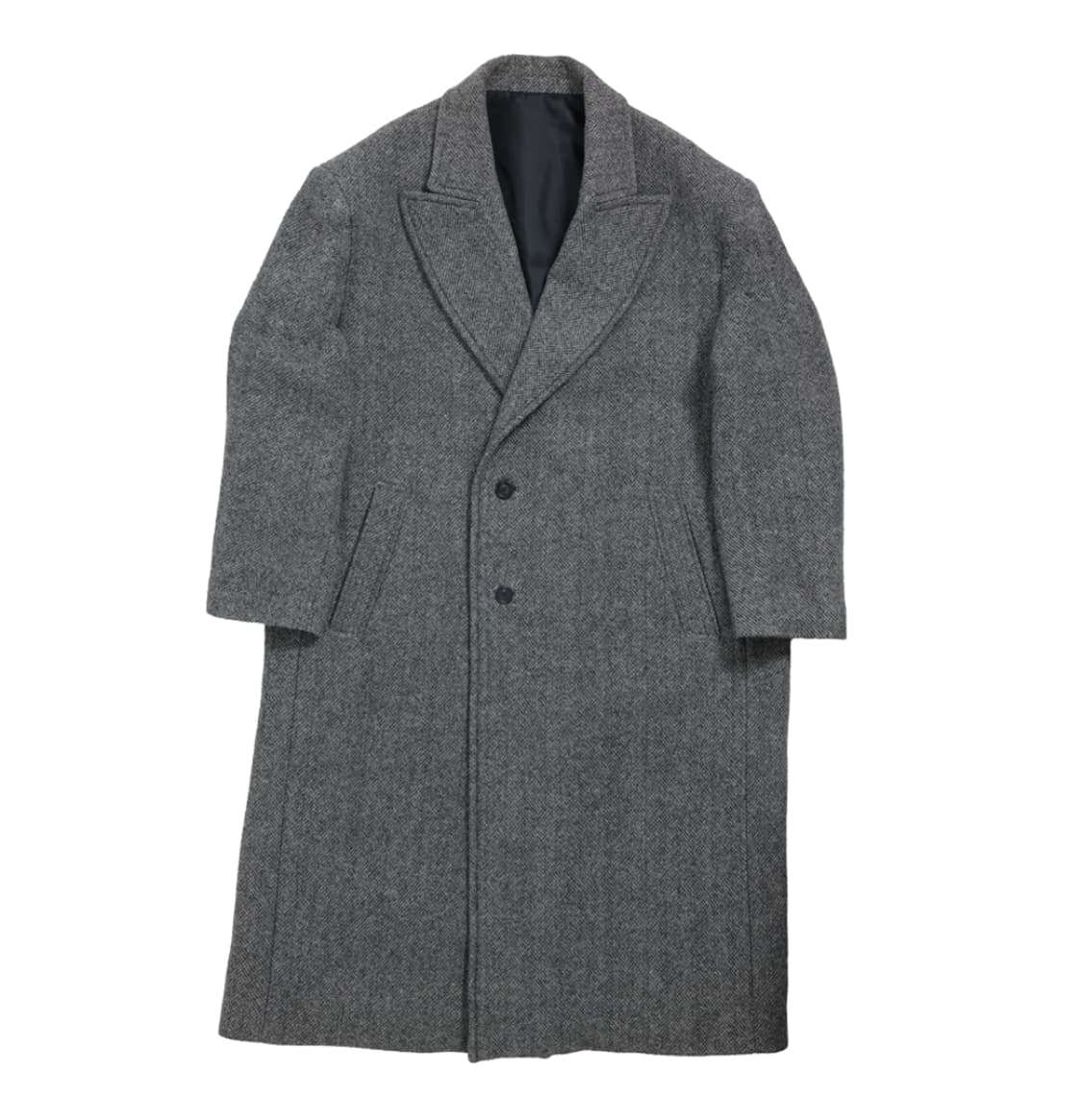 논노드 트위드 롱 코트 상품이미지1