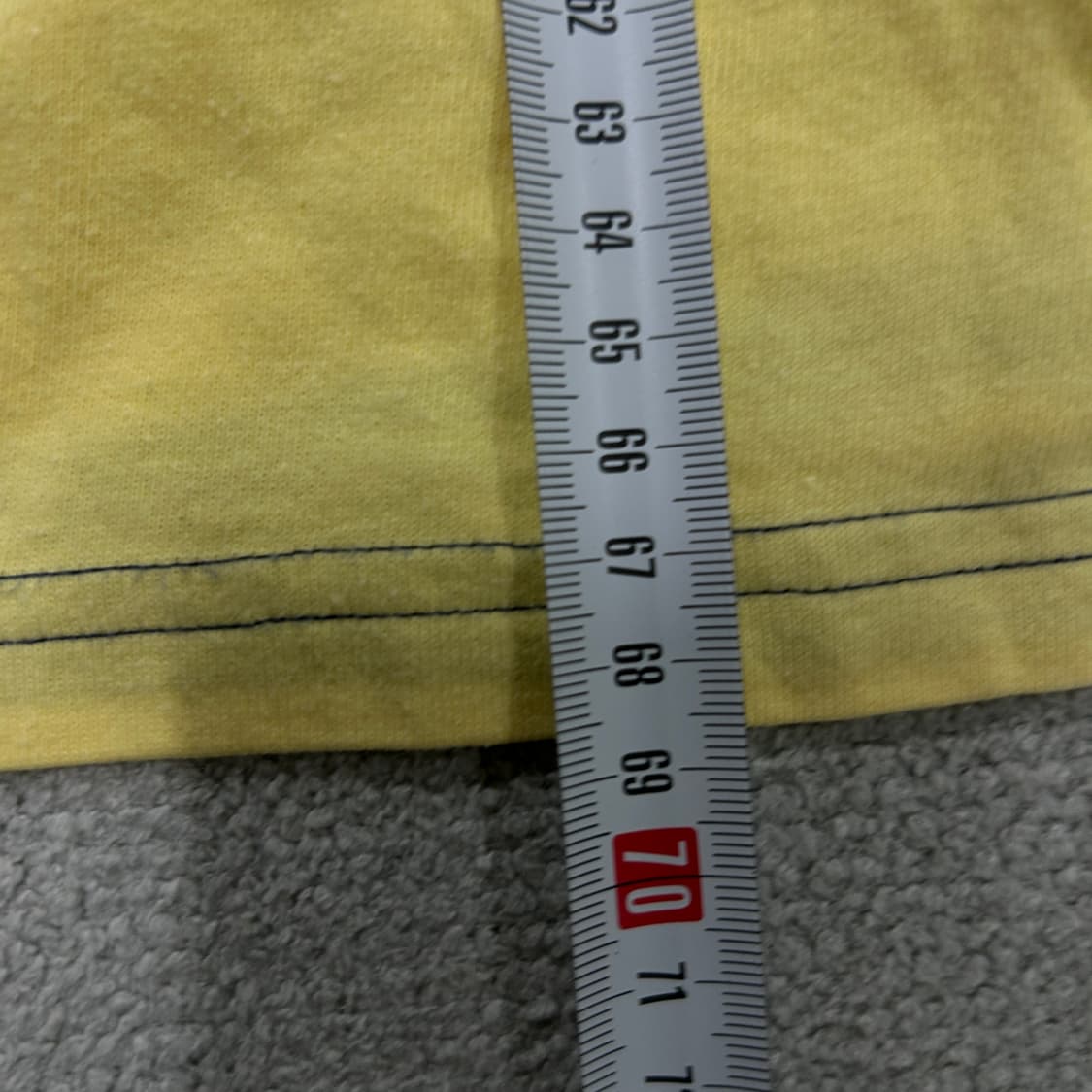 폴로 옐로우 네이비 스트라이프 럭비티 긴팔 XL 상품이미지5