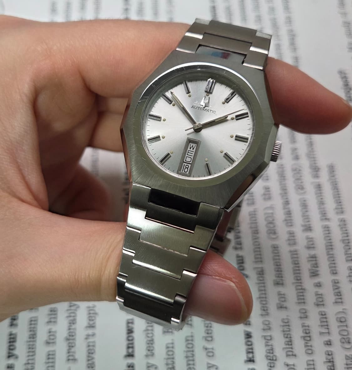 빈티지 부로바 옥타 순정 실버판 데이데이트 오토매틱 뻐뻐시 브슬 ver. 상품이미지5