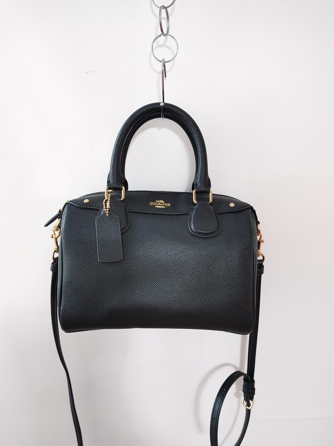 COACH 코치 사피아노가죽 미니보스턴백(가방끈포함) 상품이미지1