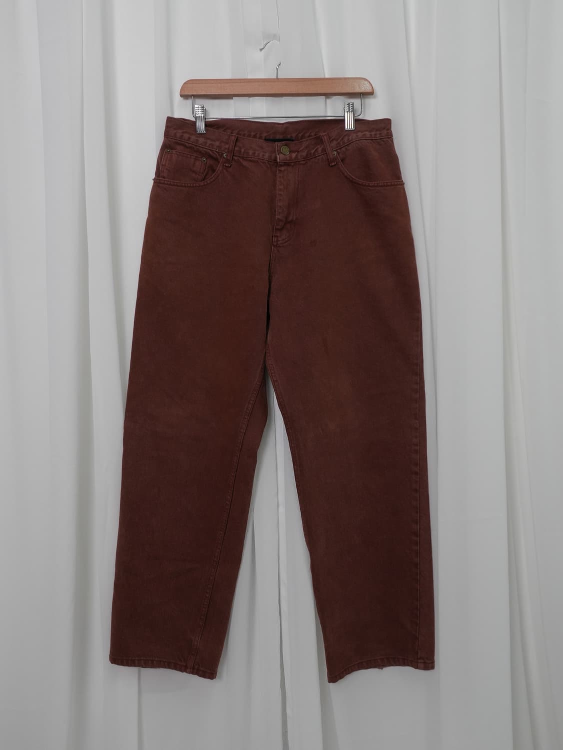 위캔더스 PIERROT DENIM 버건디 M 상품이미지2