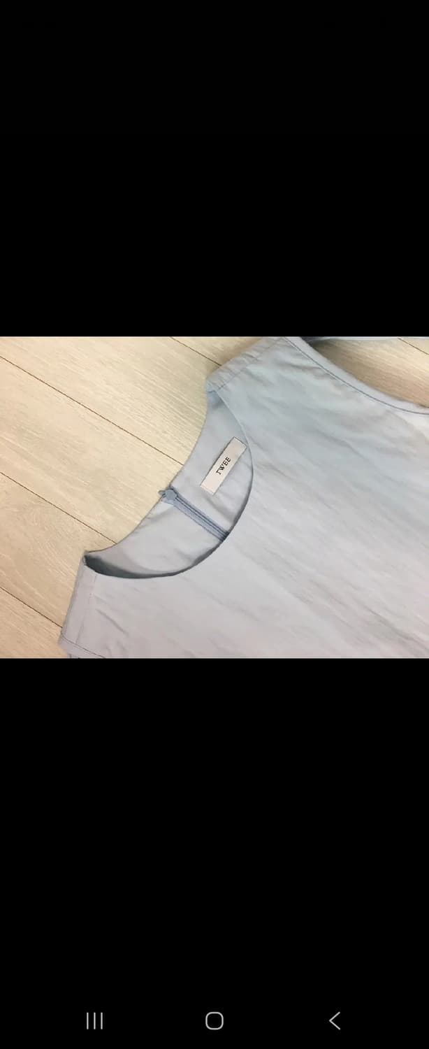 트위(TWEE) 하퍼 셔링 리본 원피스 상품이미지5