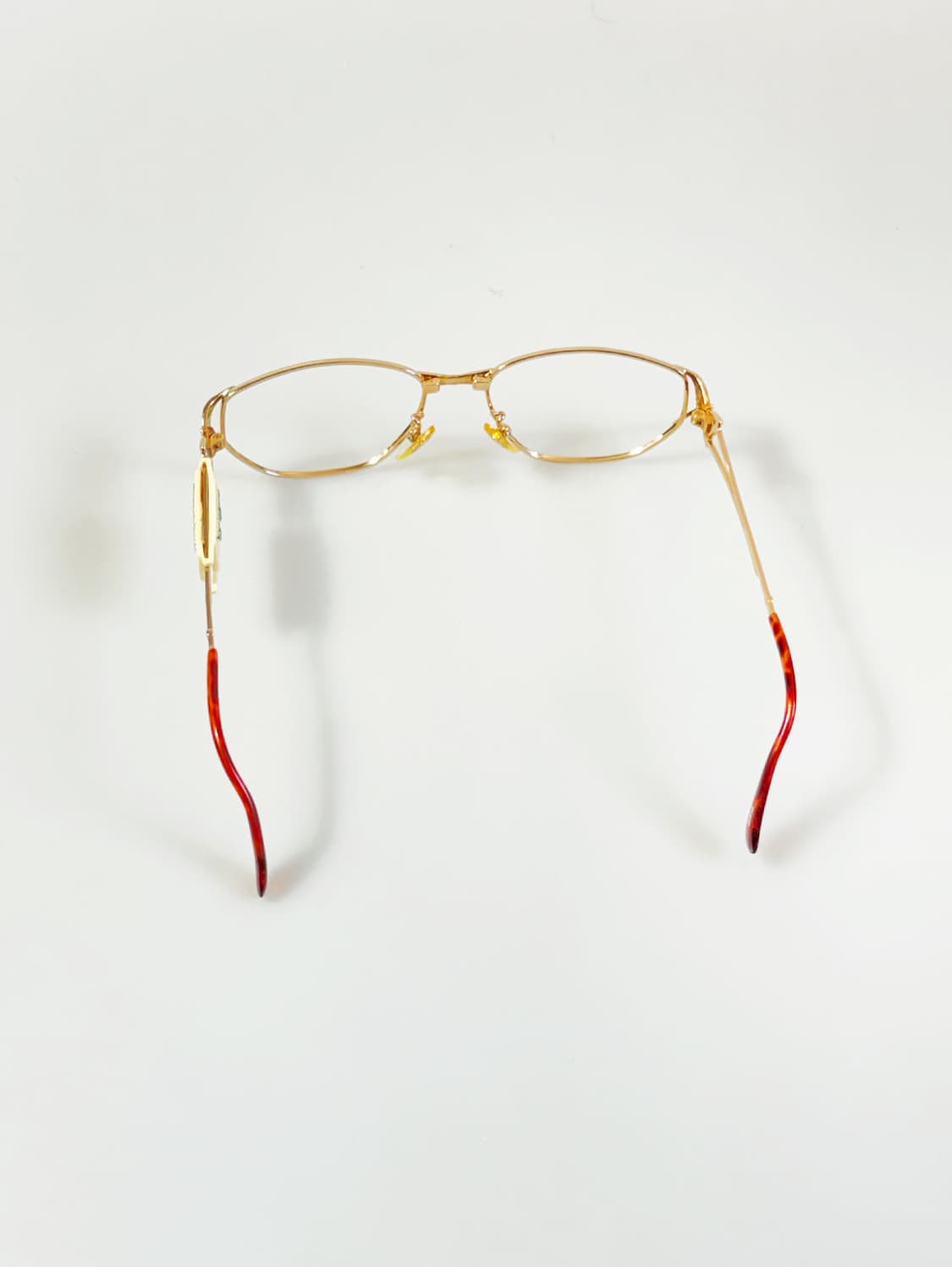 90s P.S.C FASHION 골드 스퀘어 버터플라이 빈티지 안경 상품이미지6