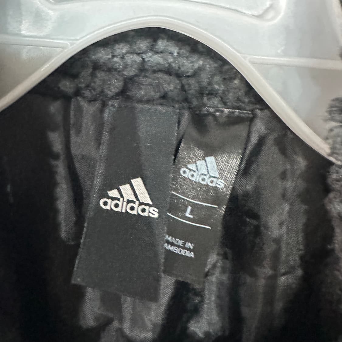 아디다스 플리스 양털 점퍼 L 상품이미지5
