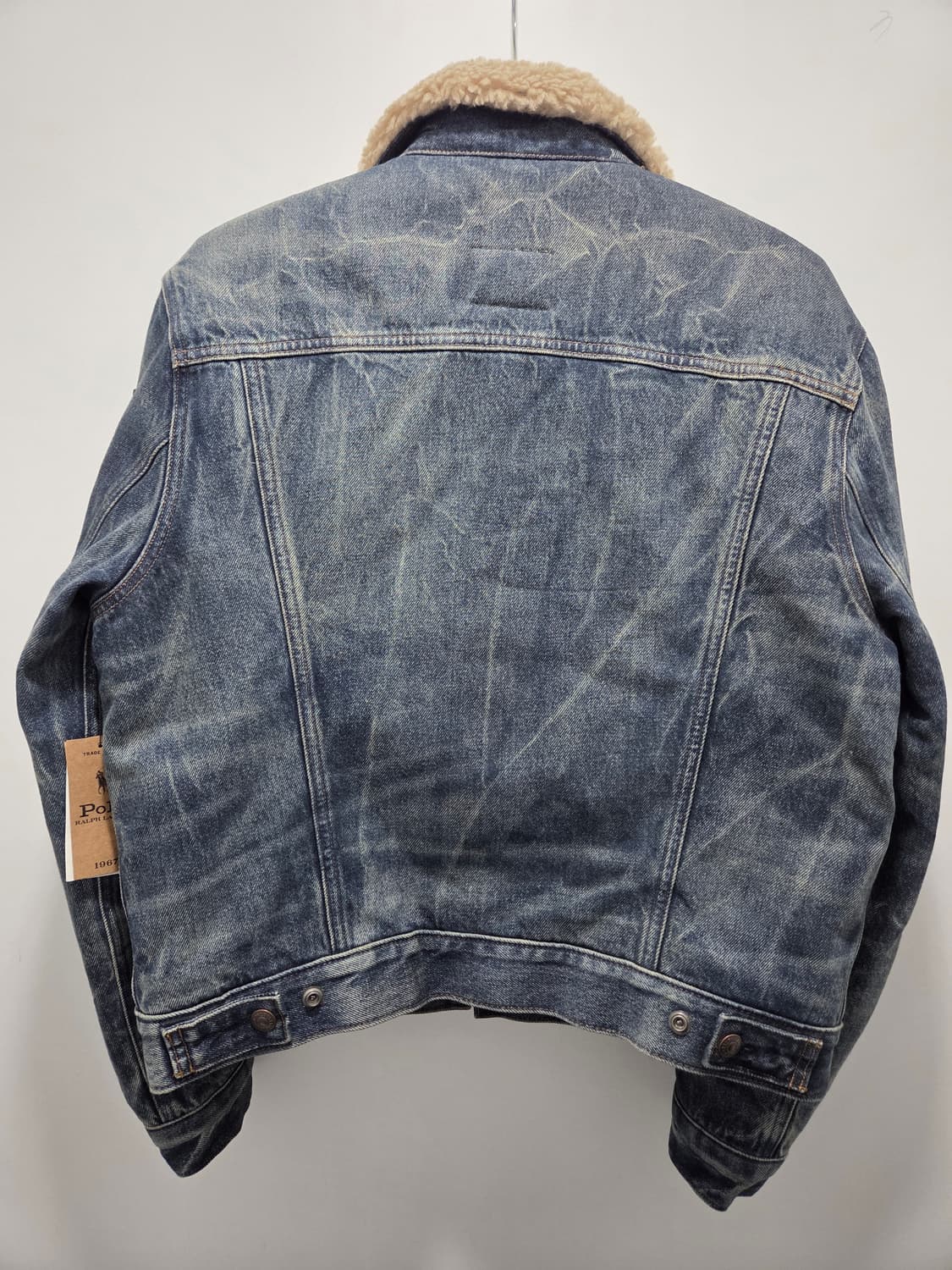 폴로 플리스 라인 데님 트러커 양털 셰르파 데님 자켓 상품이미지2