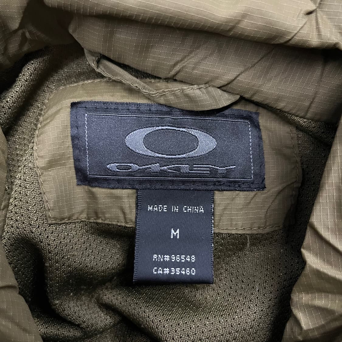 [정품/M] 오클리 바람막이 자켓 카키 b15 상품이미지8