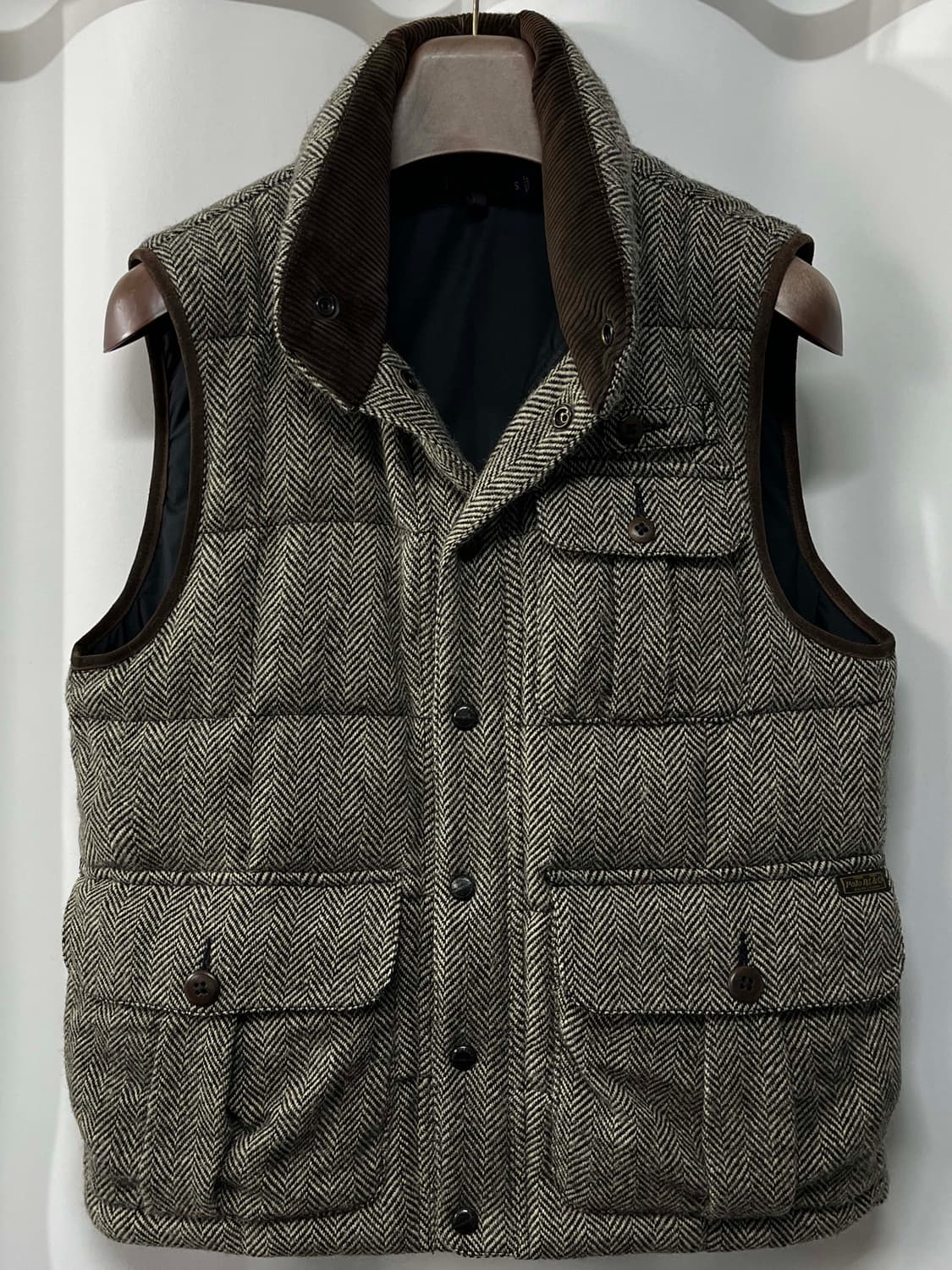 폴로 랄프로렌 알파카 울 헤링본 헌팅 다운 베스트 자켓 상품이미지1