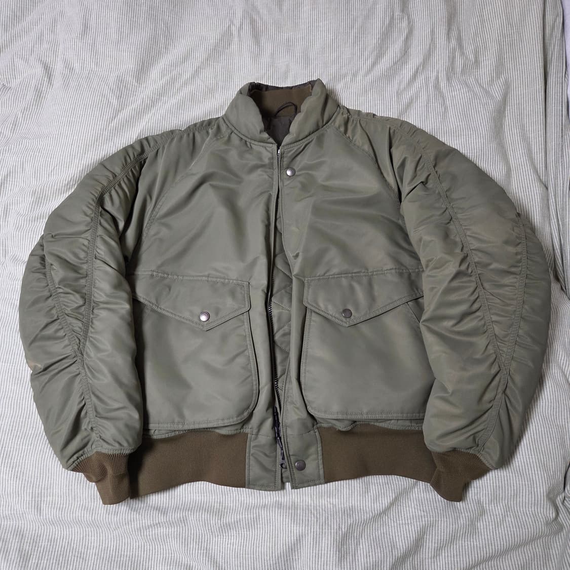 루트파인더 파일럿 자켓 M 올리브 스모키 브라운 / ma-1 마원 상품이미지1