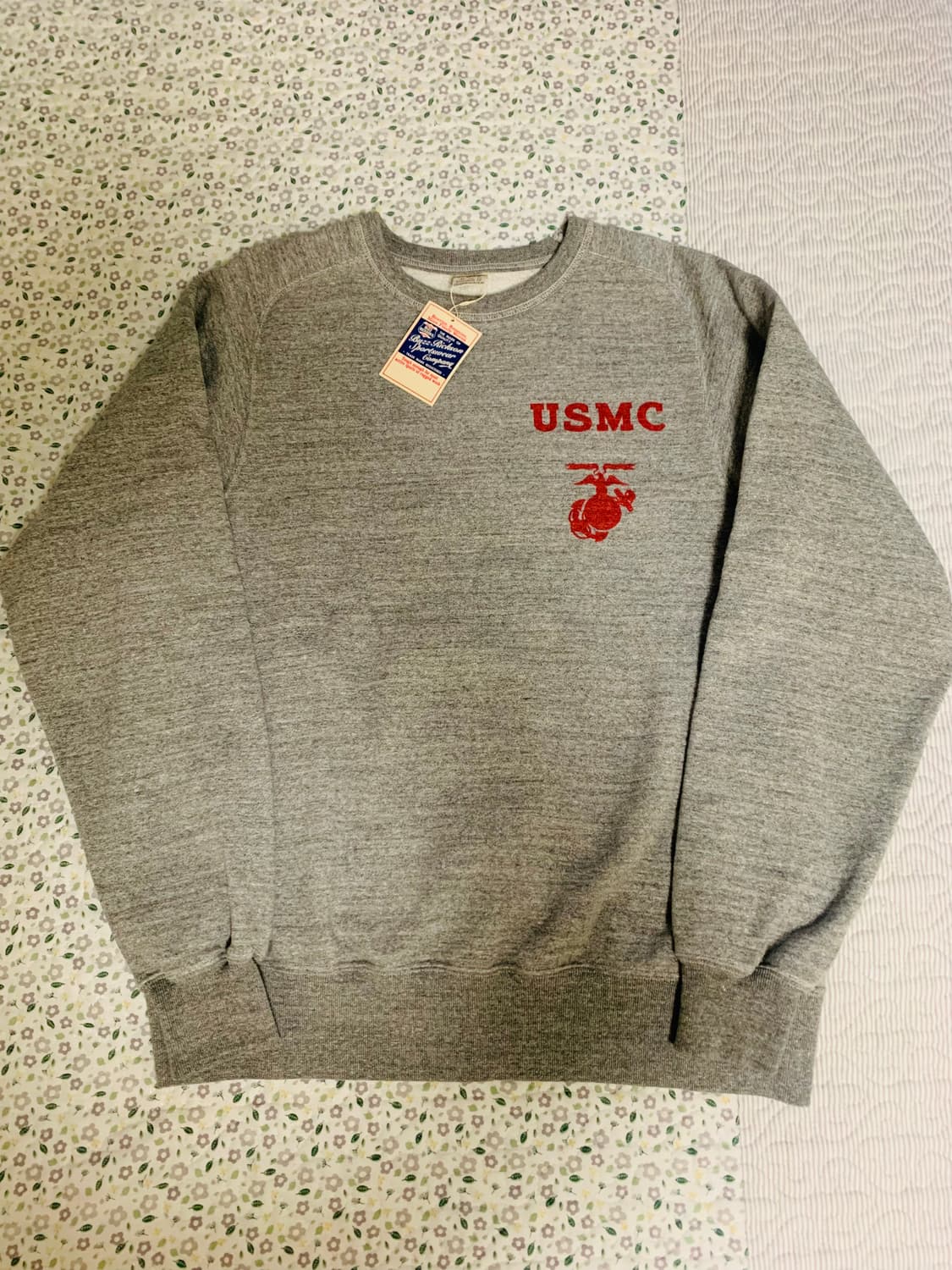 [XL] 버즈릭슨 BR69456 프리덤 슬리브 스웻셔츠 헤더그레이 상품이미지1