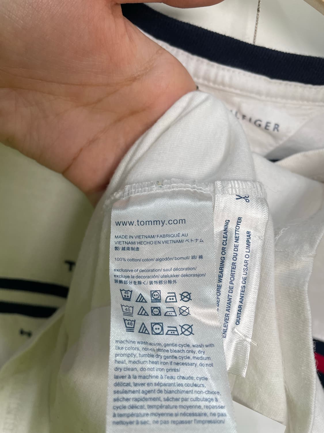 타미힐피거 로고 반팔  상품이미지4