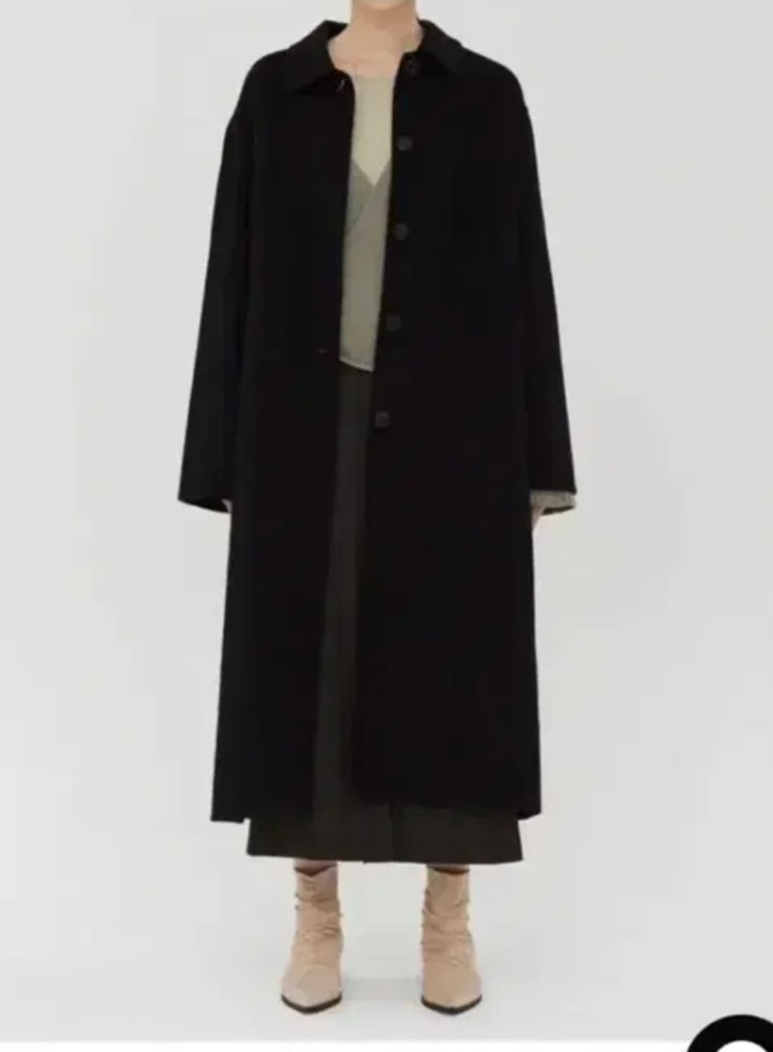 소프트마가린 피치피크닉 울 코트 롱 코트 상품이미지1