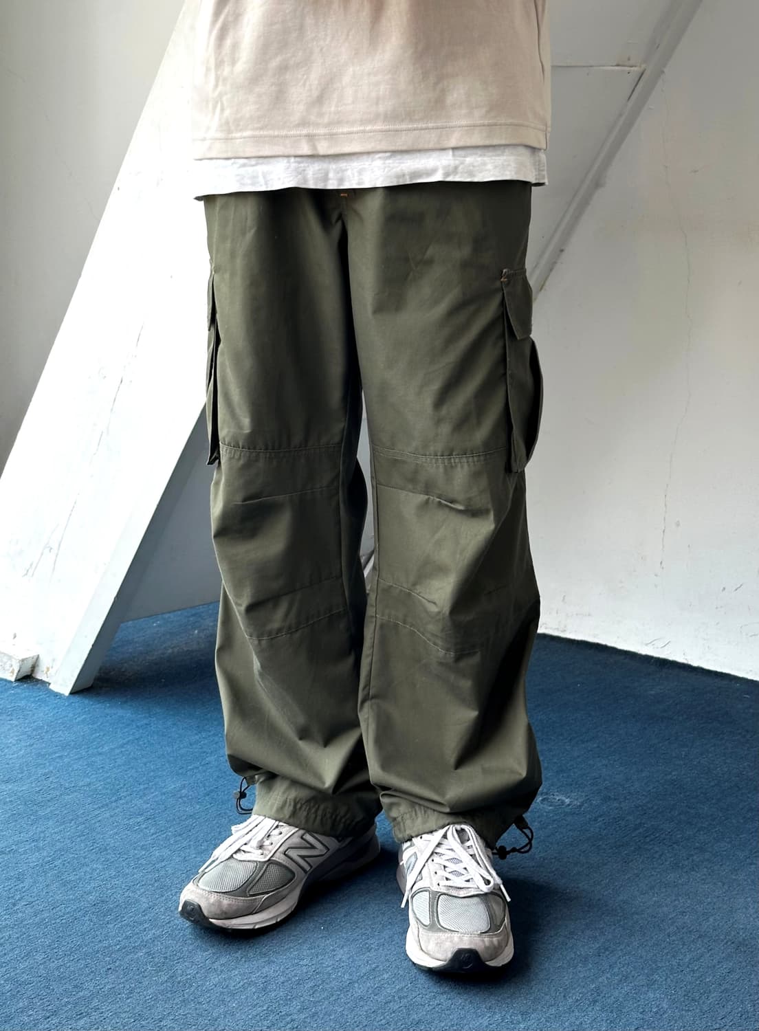 Military design poly cotton cargo pants 상품이미지7