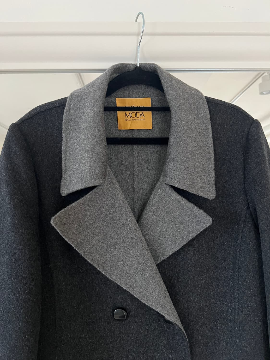 빈티지 캐시미어 100% 더블페이스 롱 코트 상품이미지5