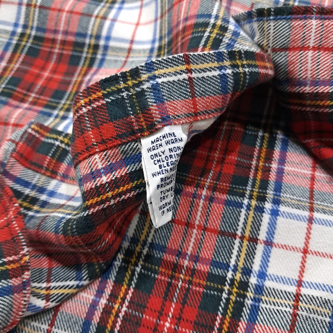 CL191 폴로 코튼 클래식핏 레드타탄 체크 셔츠 상품이미지5