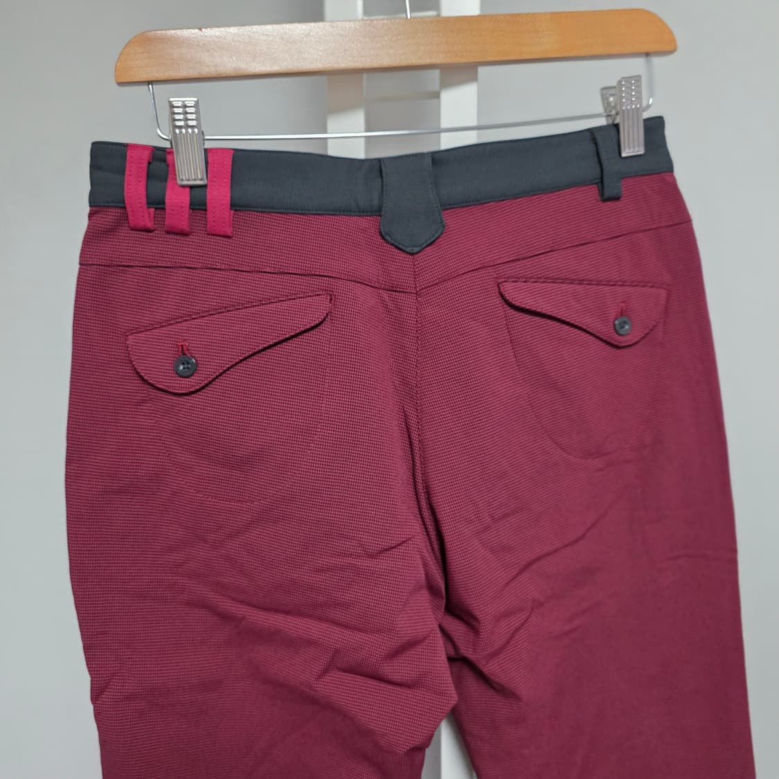 아디다스 버건디 여성 골프 바지 상품이미지4