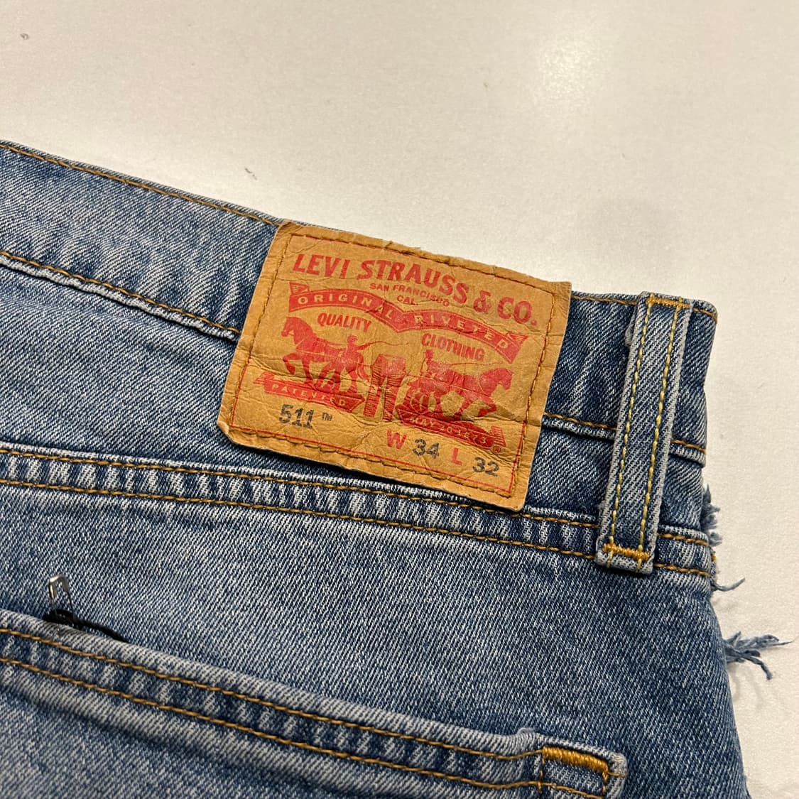 [34x32] 리바이스 511 사이드라인 데님 청바지 상품이미지3