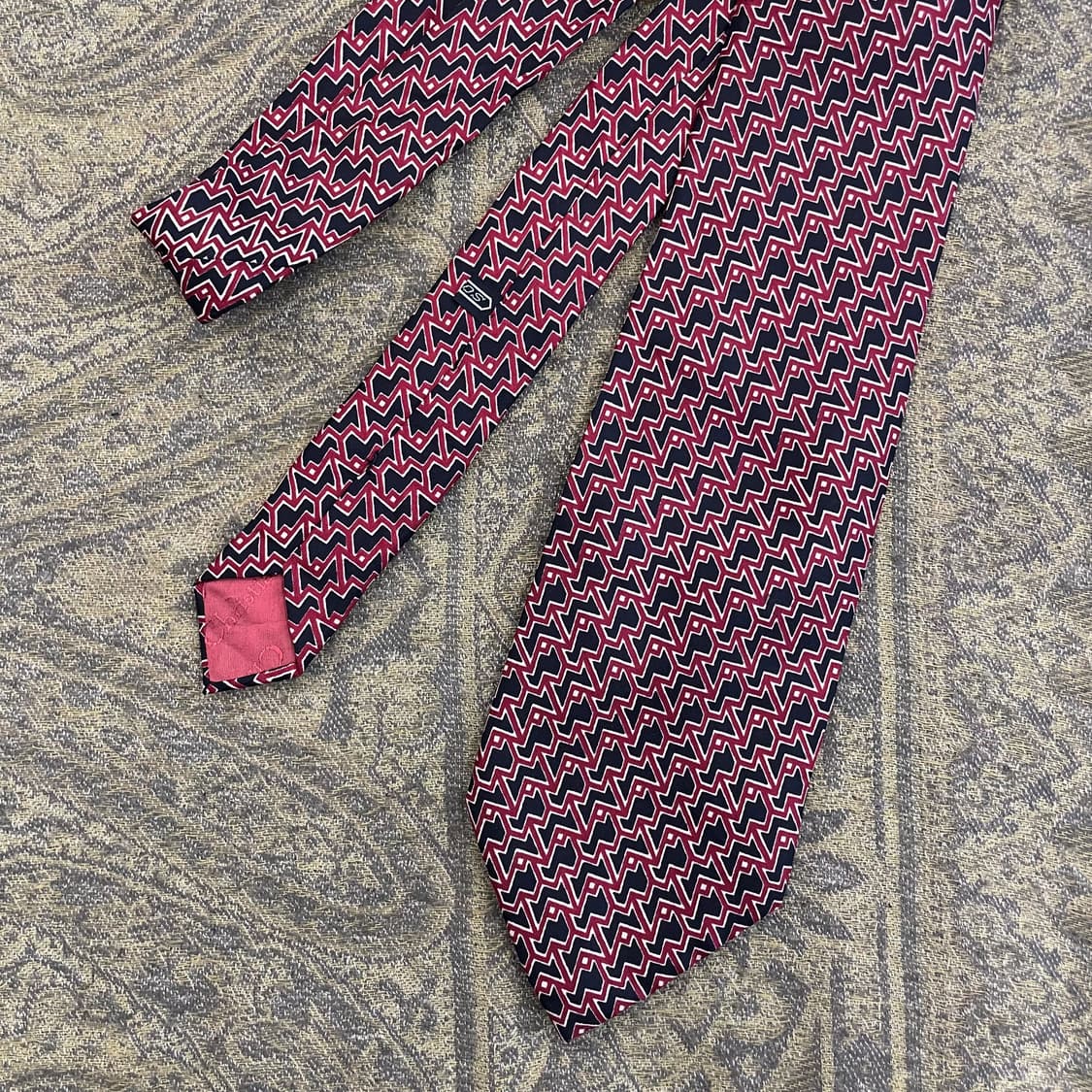 크리스찬 디올 Dior 실크 패턴 넥타이 하이엔드 명품 타이 상품이미지1