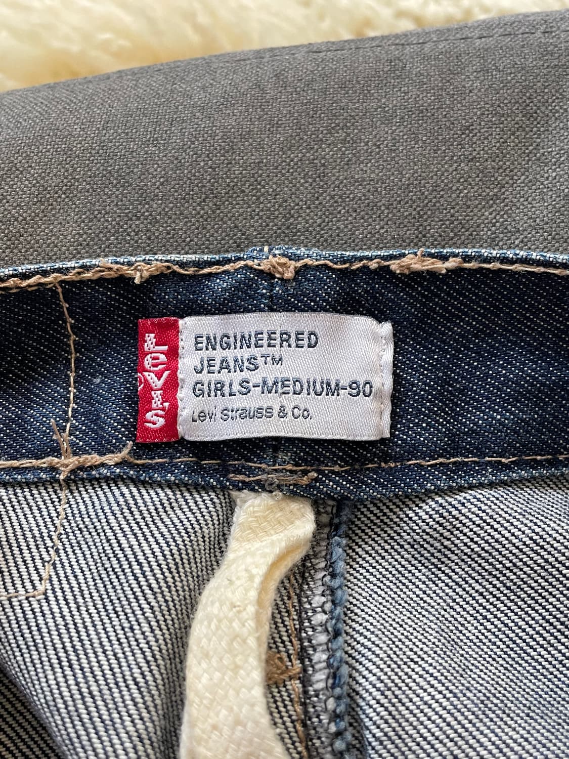 리바이스 엔지니어드 진스 데님 H라인 스커트 상품이미지3