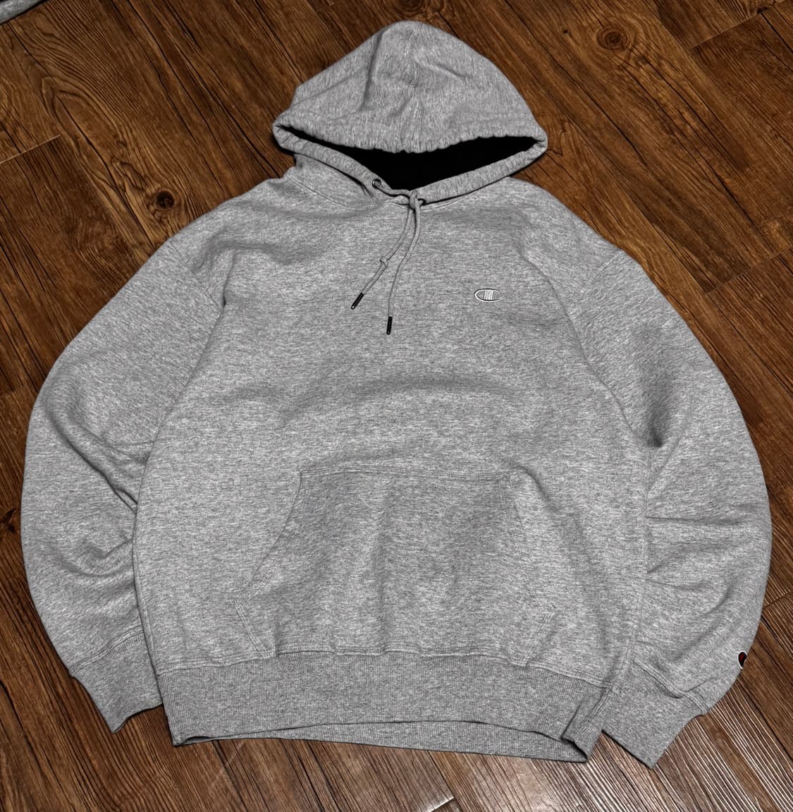 챔피온 그레이 오버핏 후드티 상품이미지2