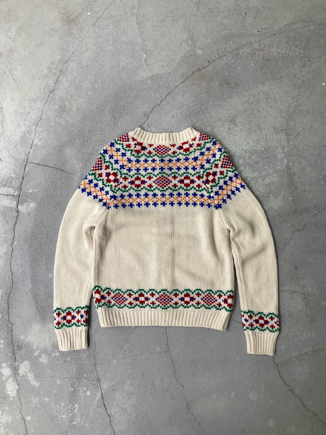  ivory nordic pattern round cardigan 상품이미지6
