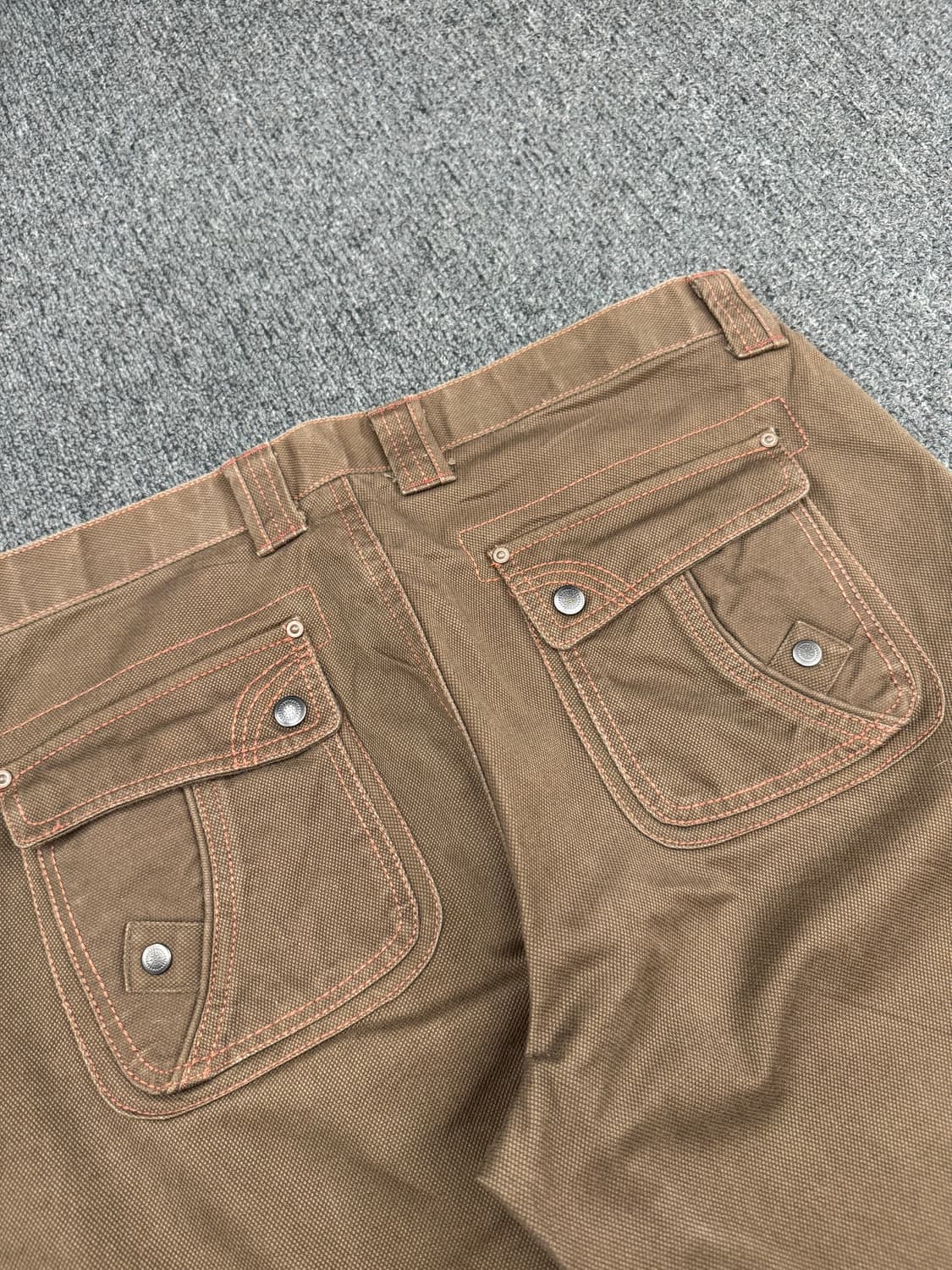 OS)Angee Bros 빈티지 올리브 헤비 코튼 팬츠 상품이미지7