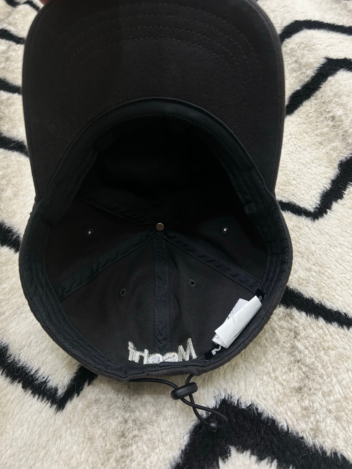 미스치프 롬버스 드로우 스트링 볼캡/다크그레이 상품이미지5