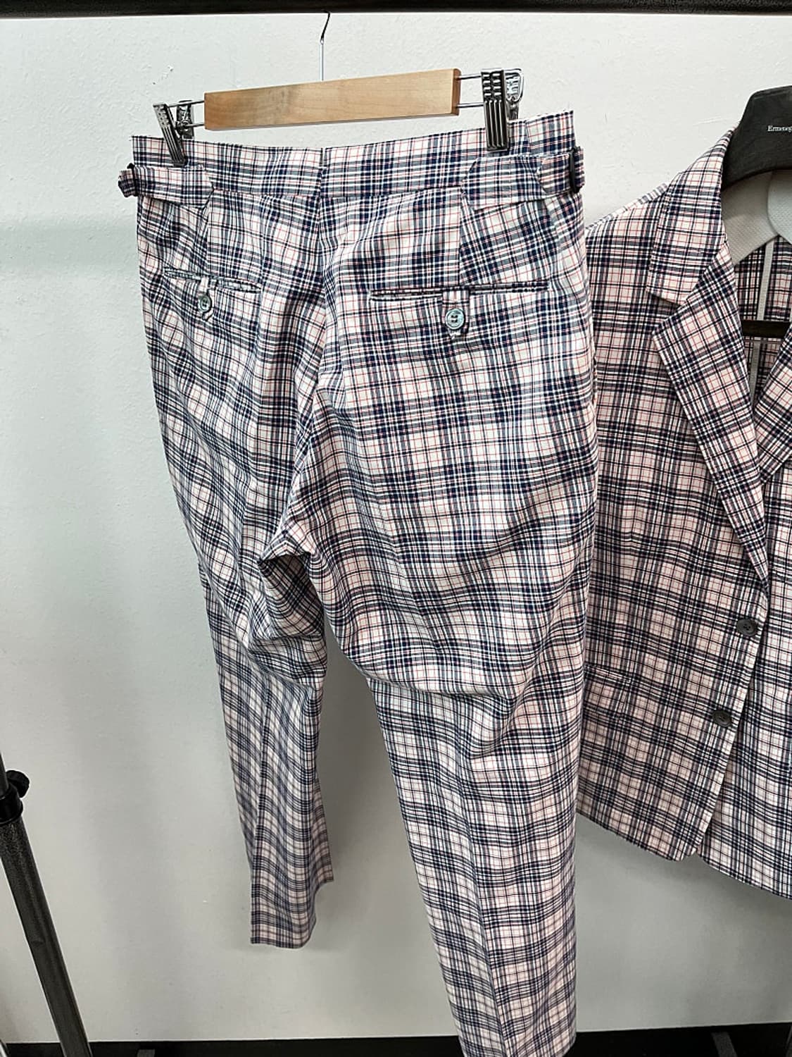 슬100,32) 안토니오 아줄로 컬렉션 체크슈트  상품이미지10