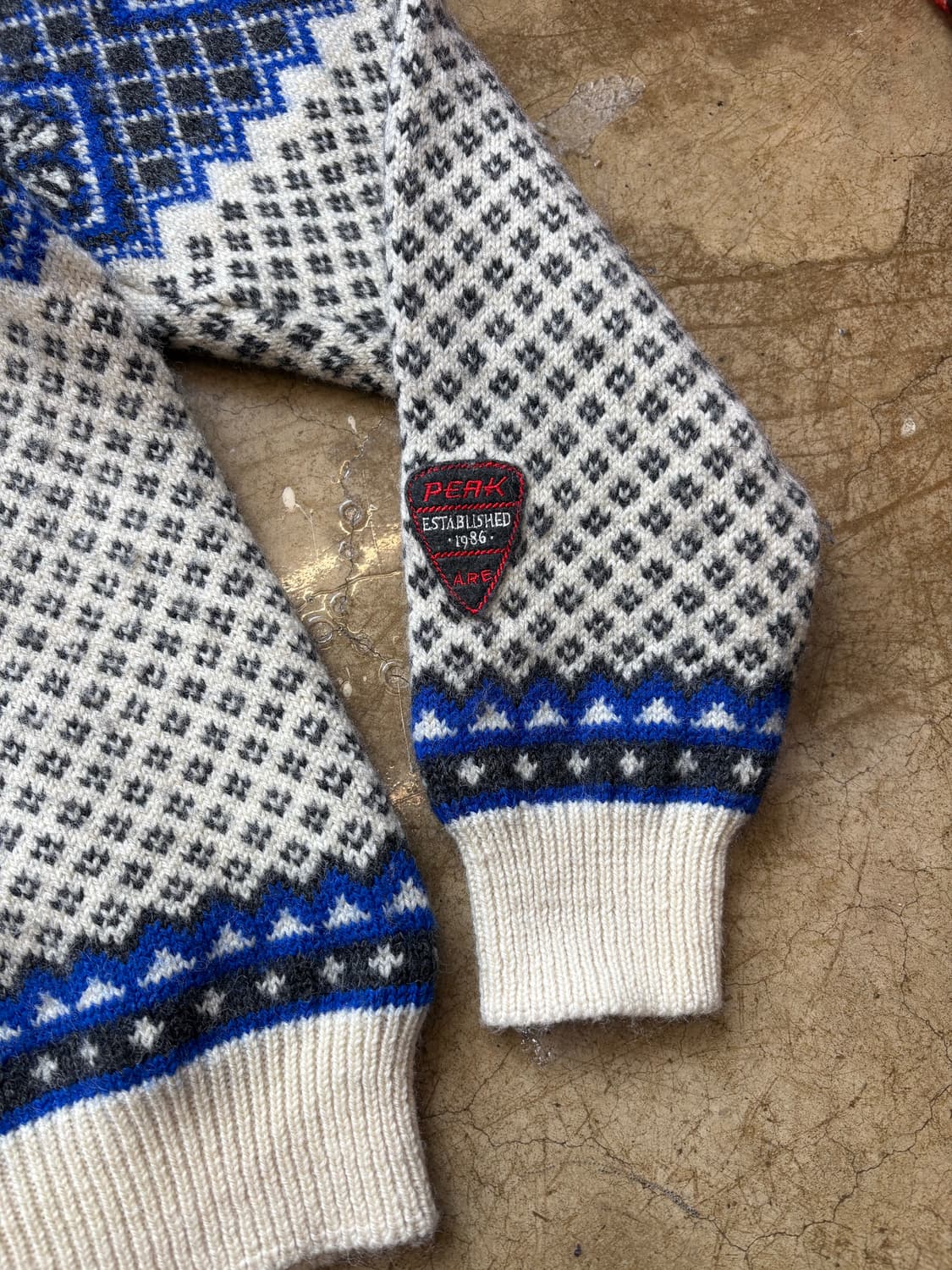 노르웨이 생산 양모 노르딕 니트 상품이미지3