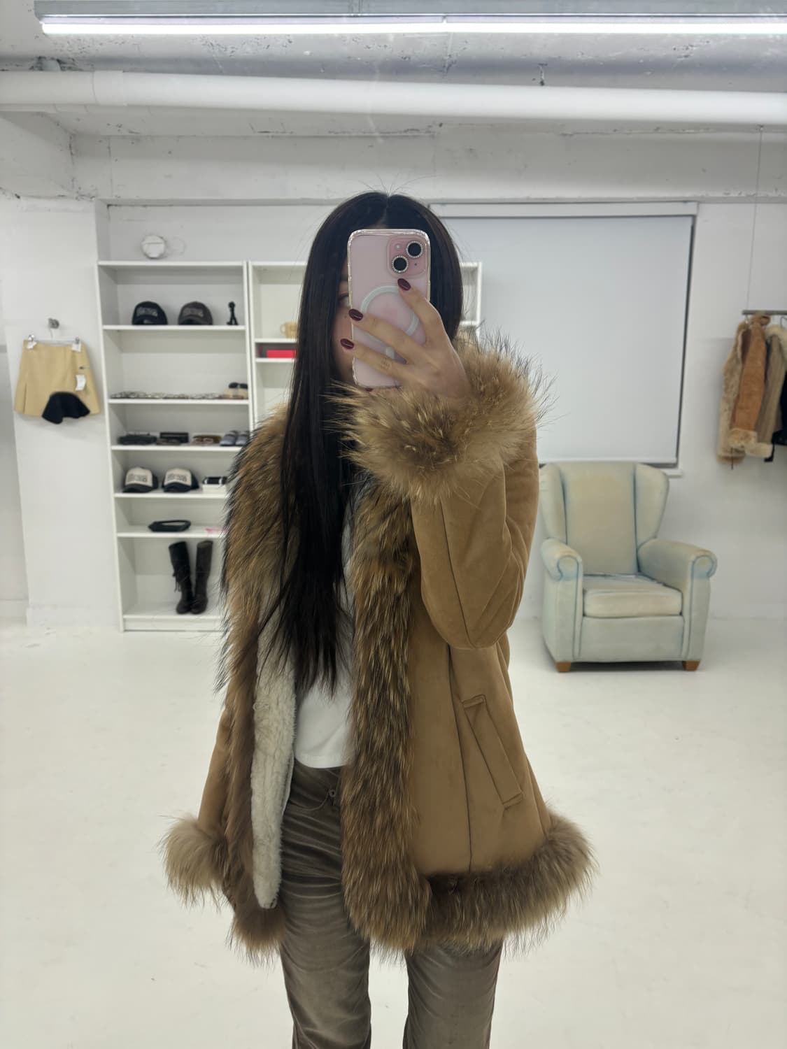 Cecil mc bee 라쿤 무스탕 퍼자켓 상품이미지6