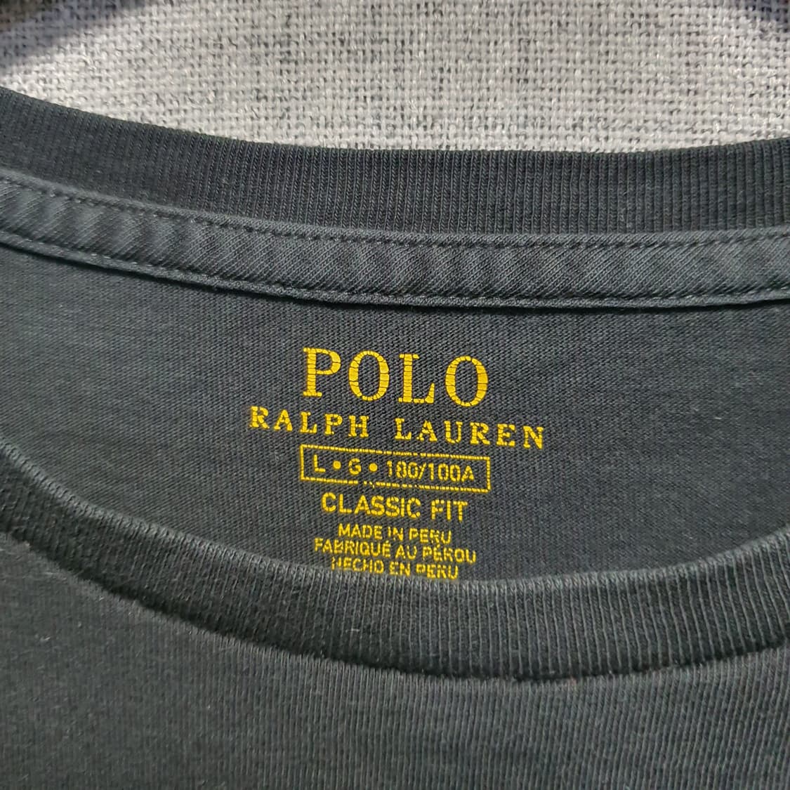 폴로 랄프로렌 빅포니 반팔티 블랙  상품이미지3