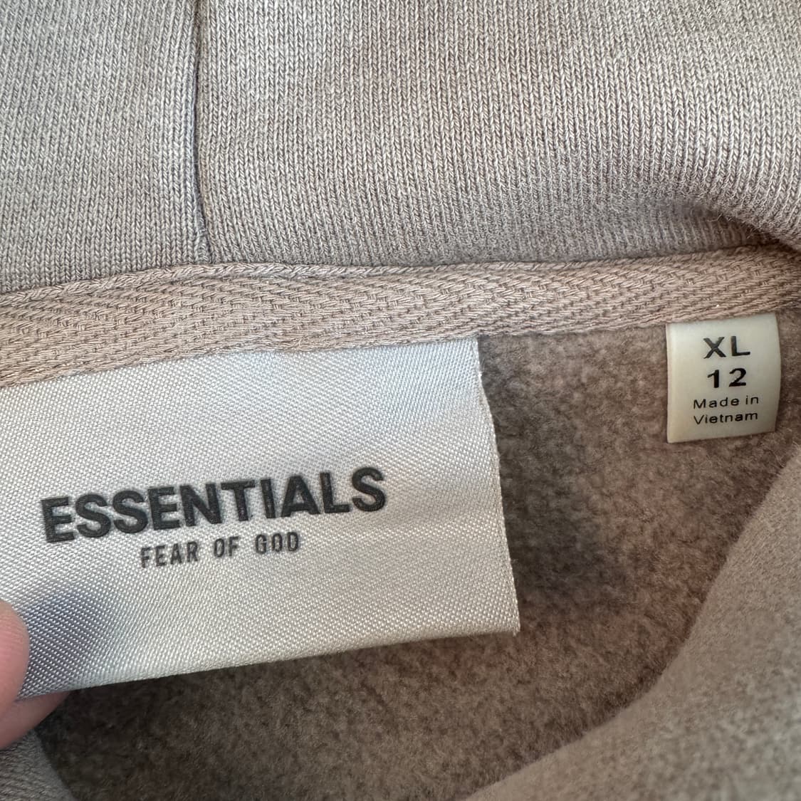 피어오브갓 에센셜 빅로고 풀오버 스웻 후드티 상품이미지5