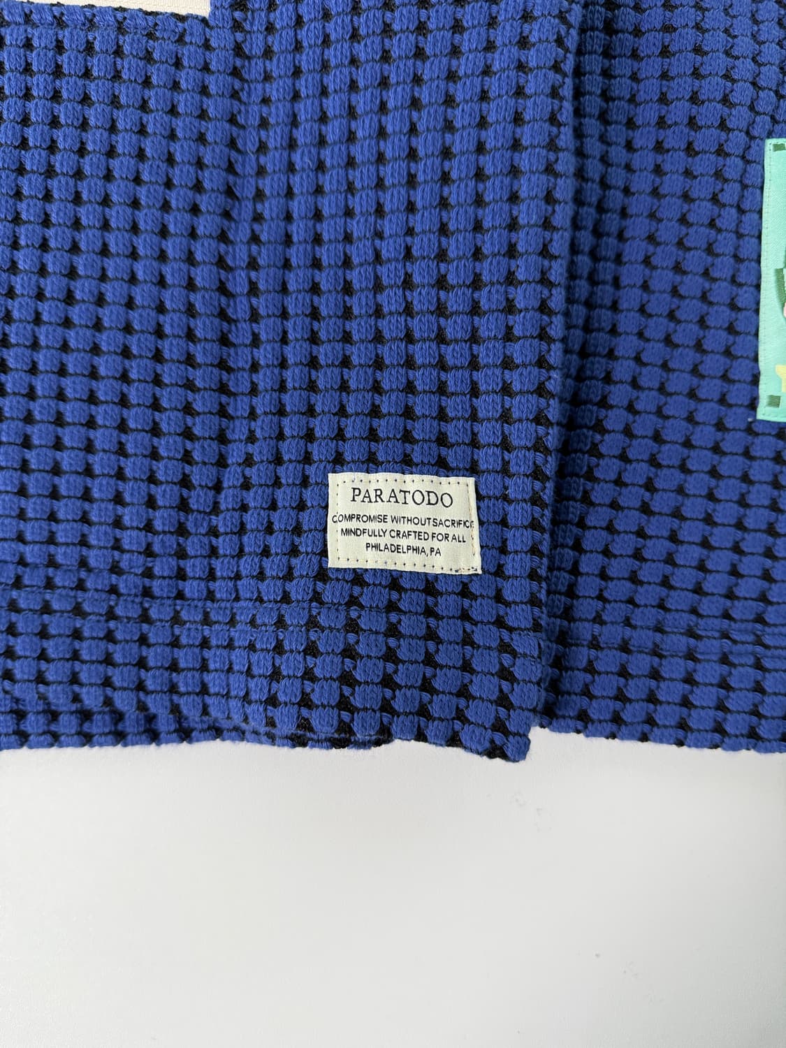 paratodo 파라토도 오버핏 블루 예티 테크 니트 집업 가디건 상품이미지4