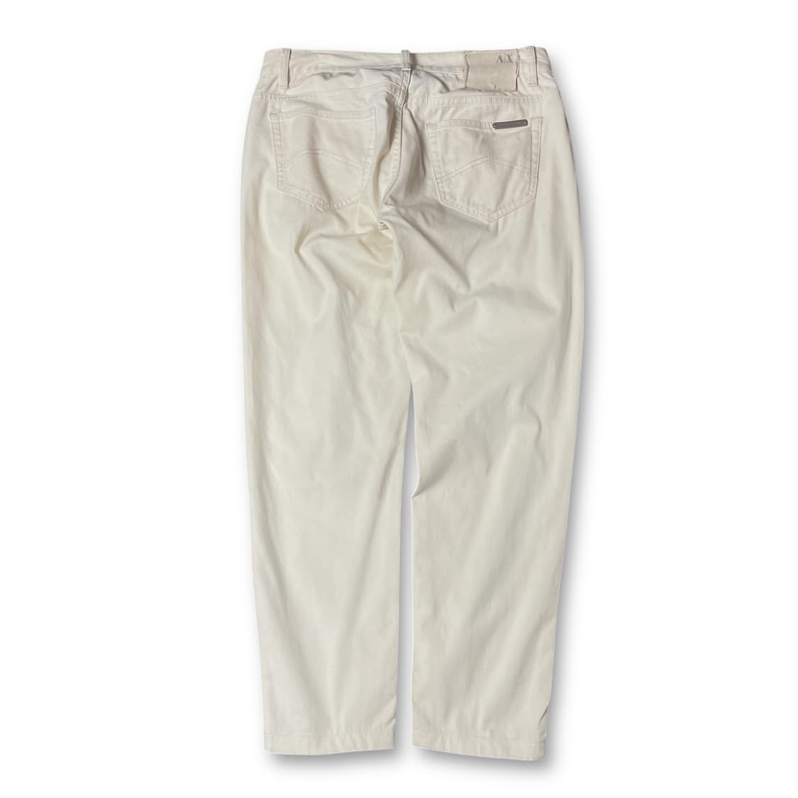 (31) 아르마니 익스체인지 아이보리 코튼 팬츠 상품이미지2