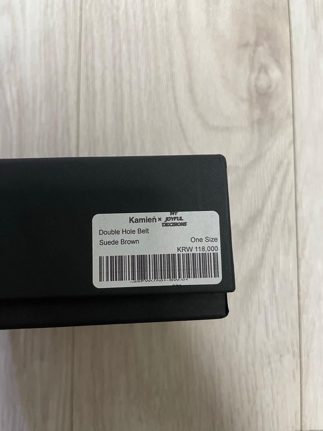 카미엔 x 엠제이디 더블 홀 벨트 스웨이드 브라운 상품이미지4