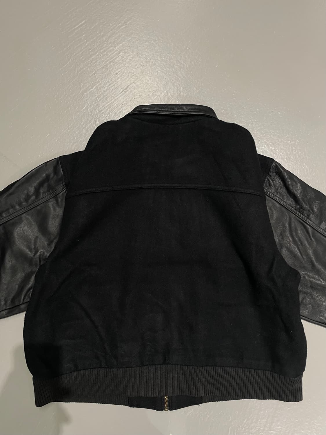 ID wear 가죽 울 바시티 자켓   상품이미지7
