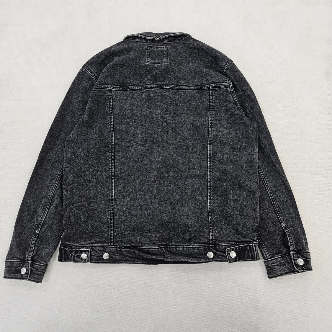 [XL] 자라 워시드 흑청 데님 자켓 0114YH1 상품이미지4