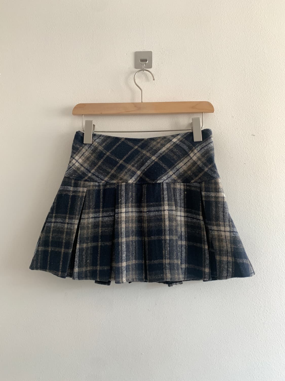 Check short skirt(black) 상품이미지5